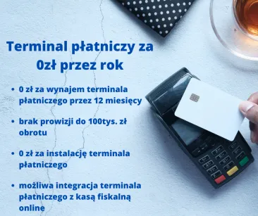 Wynajem terminala płatniczego za darmo przez 12 miesięcy w programie Polska Bezgotówkowa